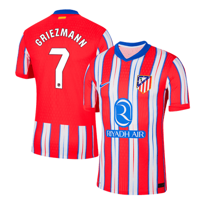 Atletico Madrid Tröja GRIEZMANN #7 2024/25 Hemma Autentisk Röd & Vit