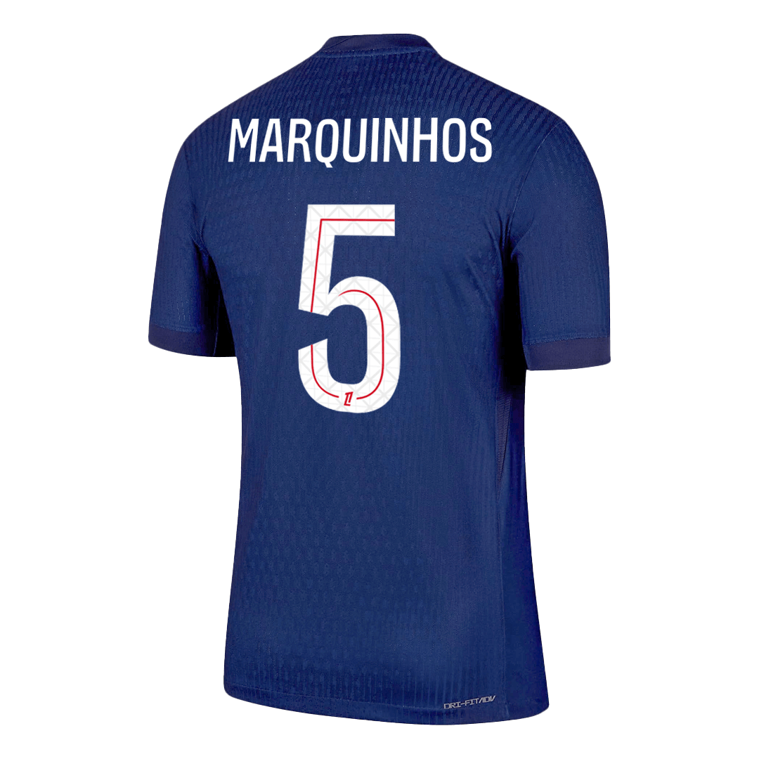 PSG Tröja MARQUINHOS #5 2025/26 Hemma Mörkblå-9