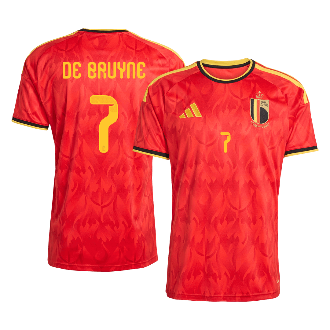 Belgien Tröja DE BRUYNE #7 2026 Hemma Röd