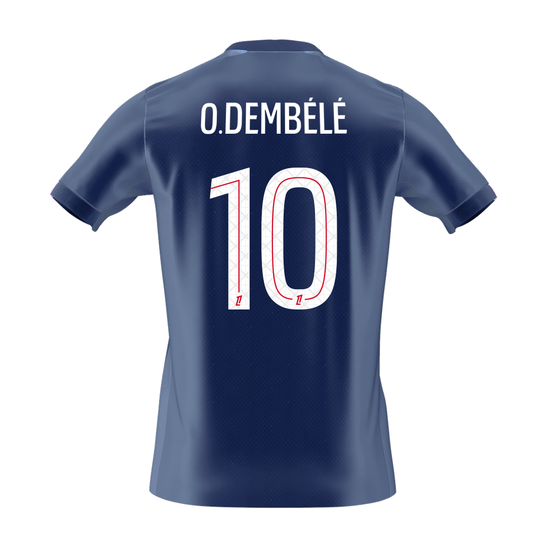 O.DEMBÉLÉ #10 PSG Tröja 2025/26 Hemma Premium Mörkblå