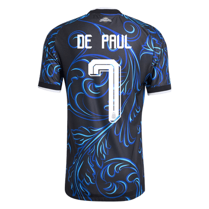 Argentina Tröja DE PAUL #7 2026 Borta Autentisk Svart-9