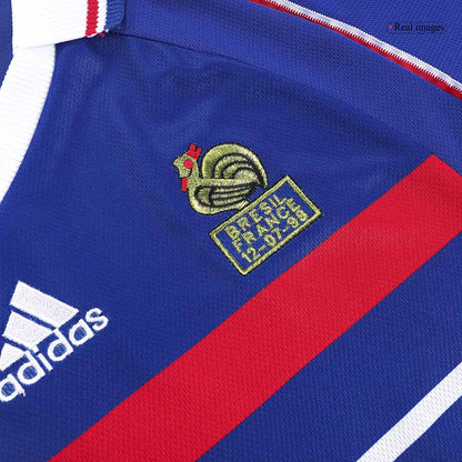 ZIDANE #10 Frankrike Hemmatröja 1998 Retro Tröja
 Blå-5