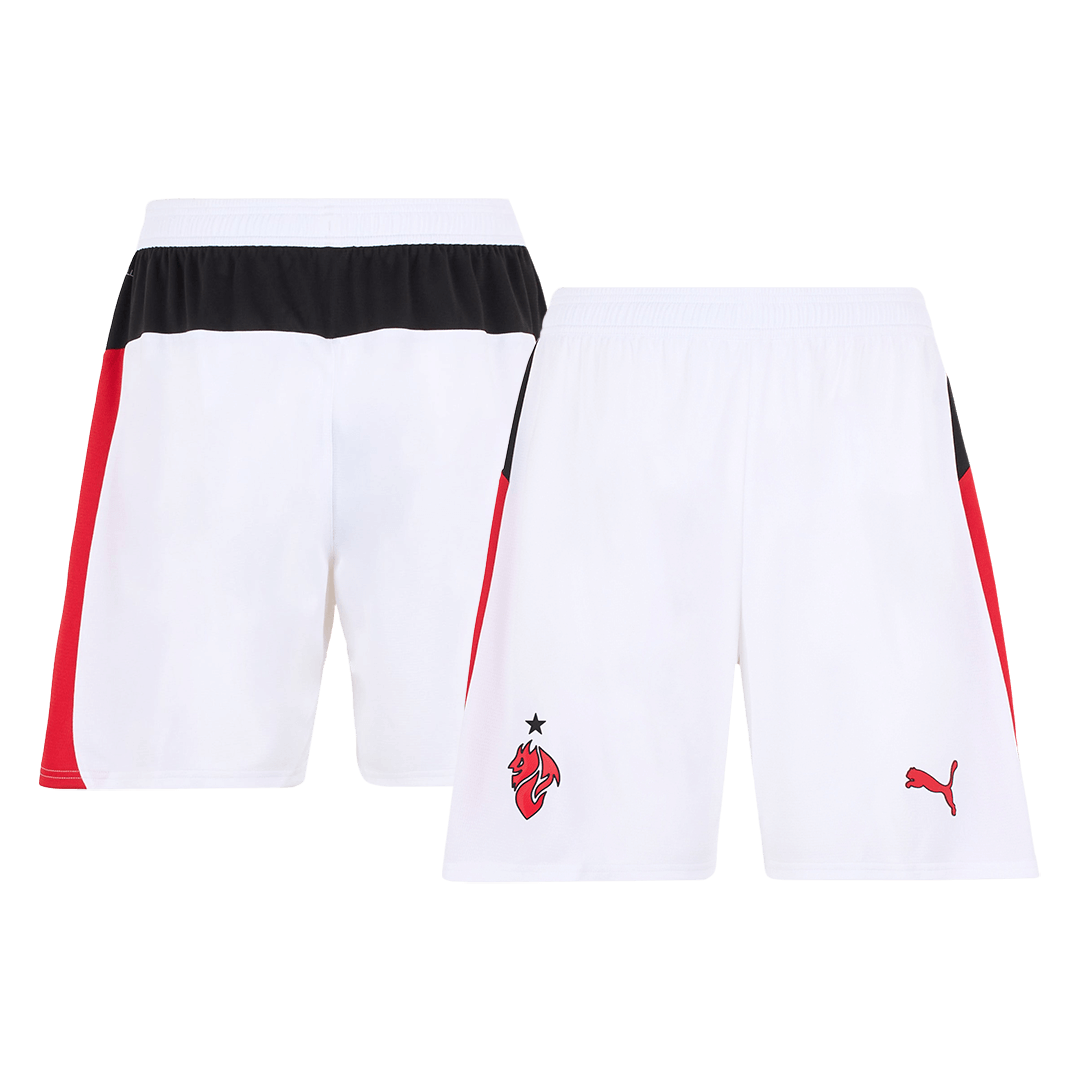 AC Milan Shorts 2025/26 Borta Vit