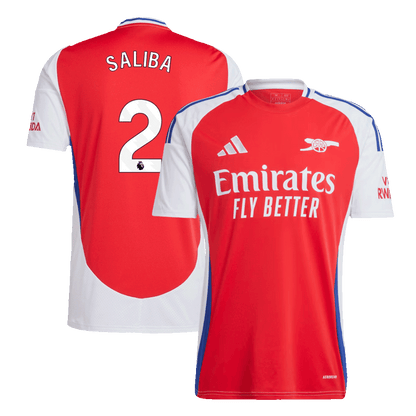 Arsenal Tröja SALIBA #2 2024/25 Hemma Röd