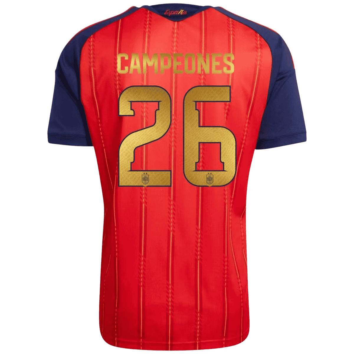 CAMPEONES #26 Spanien Tröja 2026 Hemma Premium Röd