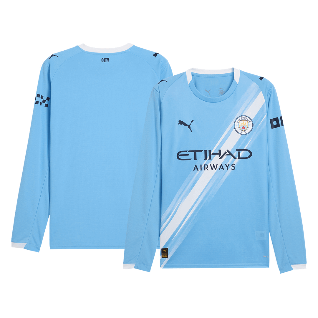 Manchester City Tröja 2025/26 Hemma Långärmad Blå