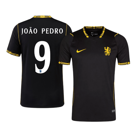Chelsea Tröja JOÃO PEDRO #9 2026/27 Borta Svart - UCL