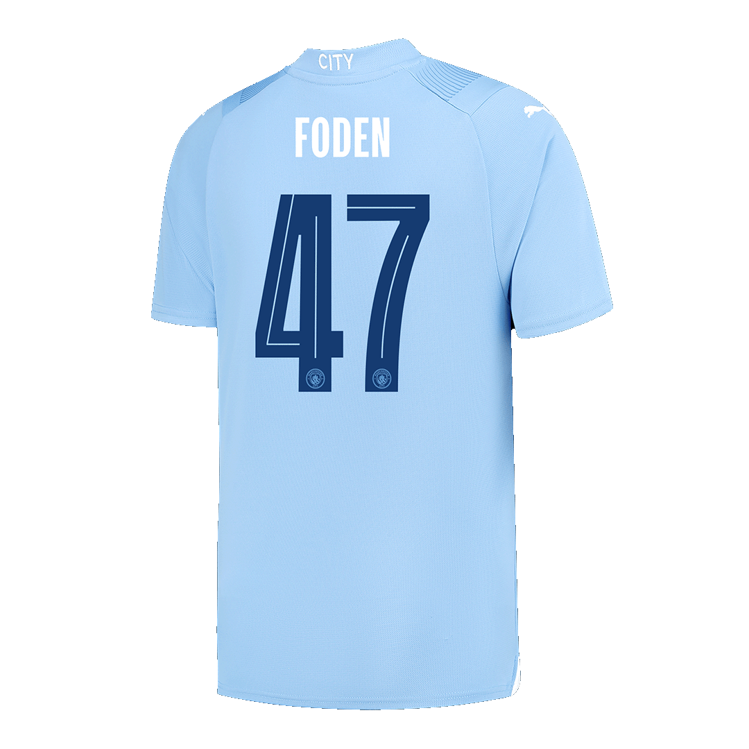 Manchester City Tröja FODEN #47 2023/24 Hemma Blå-12