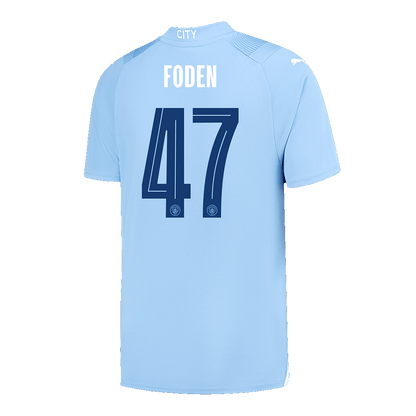 Manchester City Tröja FODEN #47 2023/24 Hemma Blå-12