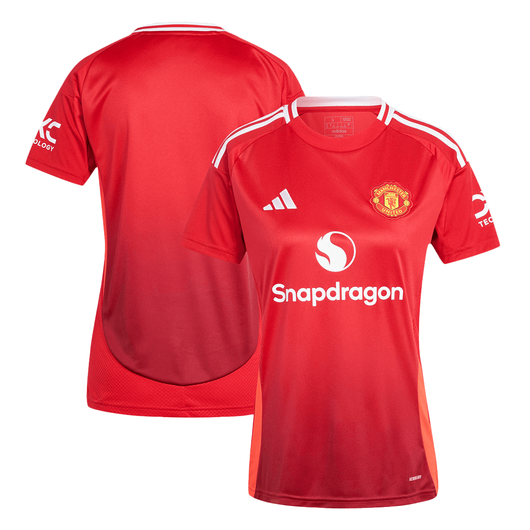 Manchester United Tröja 2024/25 Hemma Röd Dam-11