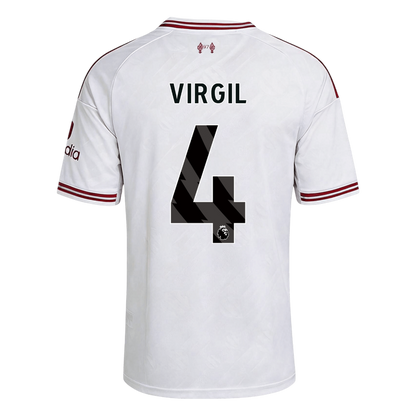 Liverpool Tröja VIRGIL #4 2026/27 Borta Vit-3