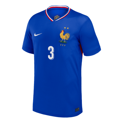 Frankrike Tröja MENDY #3 Euro 2024 Hemma Blå-8