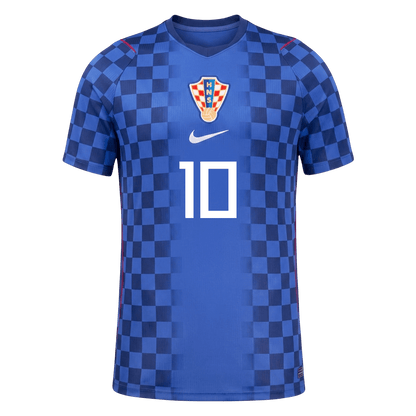 Kroatien Tröja MODRIĆ #10 2026 Borta Autentisk Blå-10