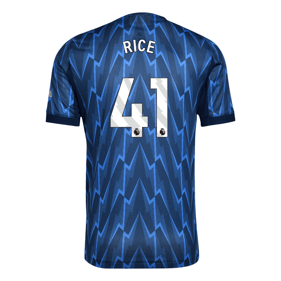Arsenal Tröja RICE #41 2025/26 Borta Blå-9