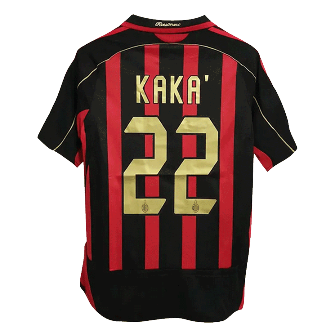 KAKA' #22 AC Milan Hemmatröja 2006/07 Retro Tröja
 Röd & Svart