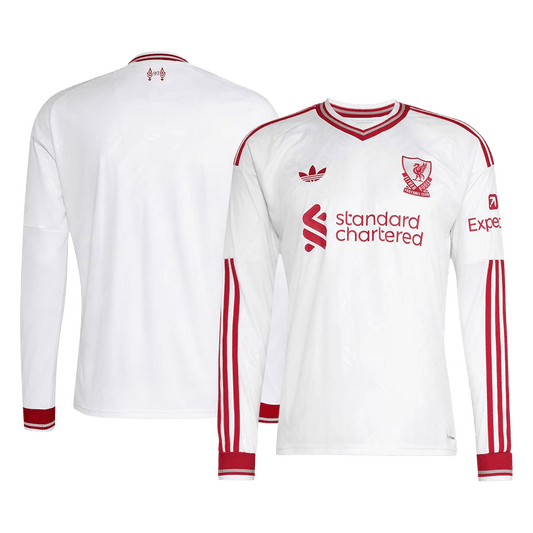 Liverpool Tröja 2026/27 Borta Långärmad Vit-1