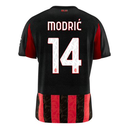 MODRIĆ #14 AC Milan Tröja 2025/26 Hemma Premium Röd & Svart-10