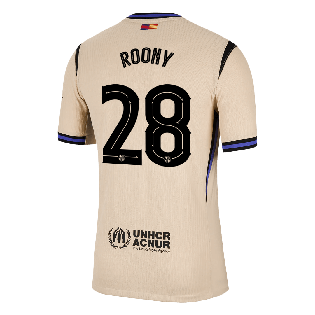 Barcelona Tröja ROONY #28 2025/26 Borta Gul - UCL-14
