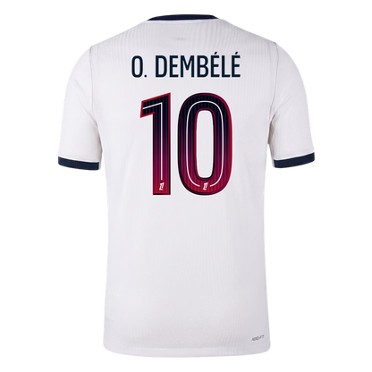 PSG Tröja O. DEMBÉLÉ #10 2026/27 Borta Autentisk Vit-3