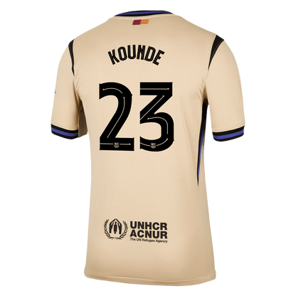 Barcelona Tröja KOUNDE #23 2025/26 Borta Gul - UCL-14