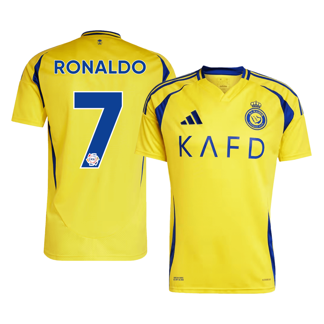 Al Nassr Tröja RONALDO #7 2024/25 Hemma Gul