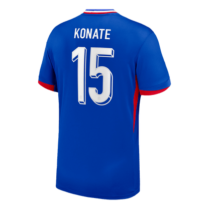Frankrike Tröja KONATE #15 Euro 2024 Hemma Blå-7