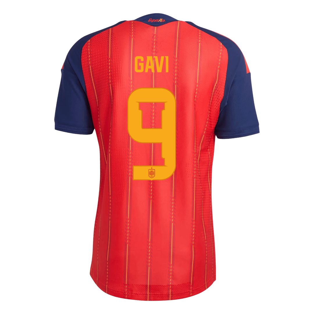 Spanien Tröja GAVI #9 2026 Hemma Autentisk Röd