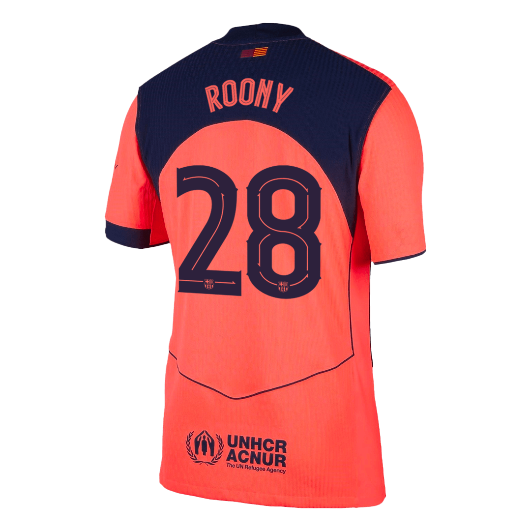 Barcelona Tröja ROONY #28 2025/26 Tredje Orange-12