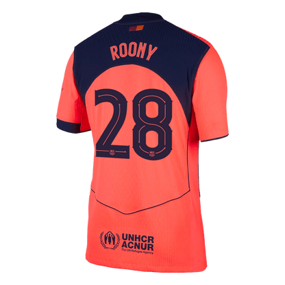 Barcelona Tröja ROONY #28 2025/26 Tredje Orange-12