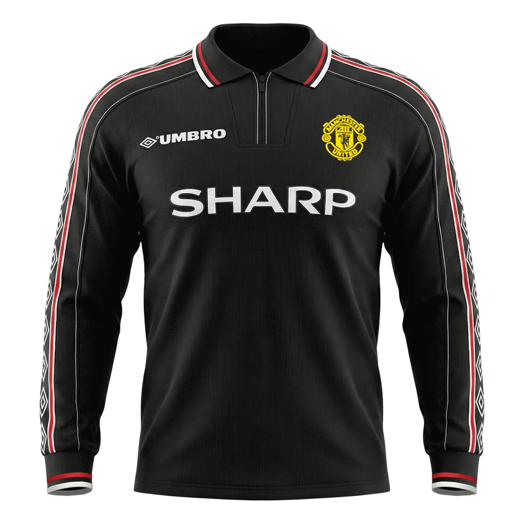Manchester United Bortatröja 1998 Retro Tröja
 Svart