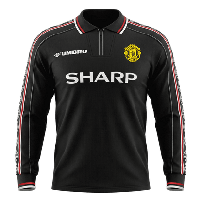Manchester United Bortatröja 1998 Retro Tröja
 Svart