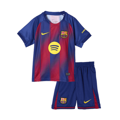 Barcelona Tröja 2025/26 Hemma Röd & Blå Barn Premium-15