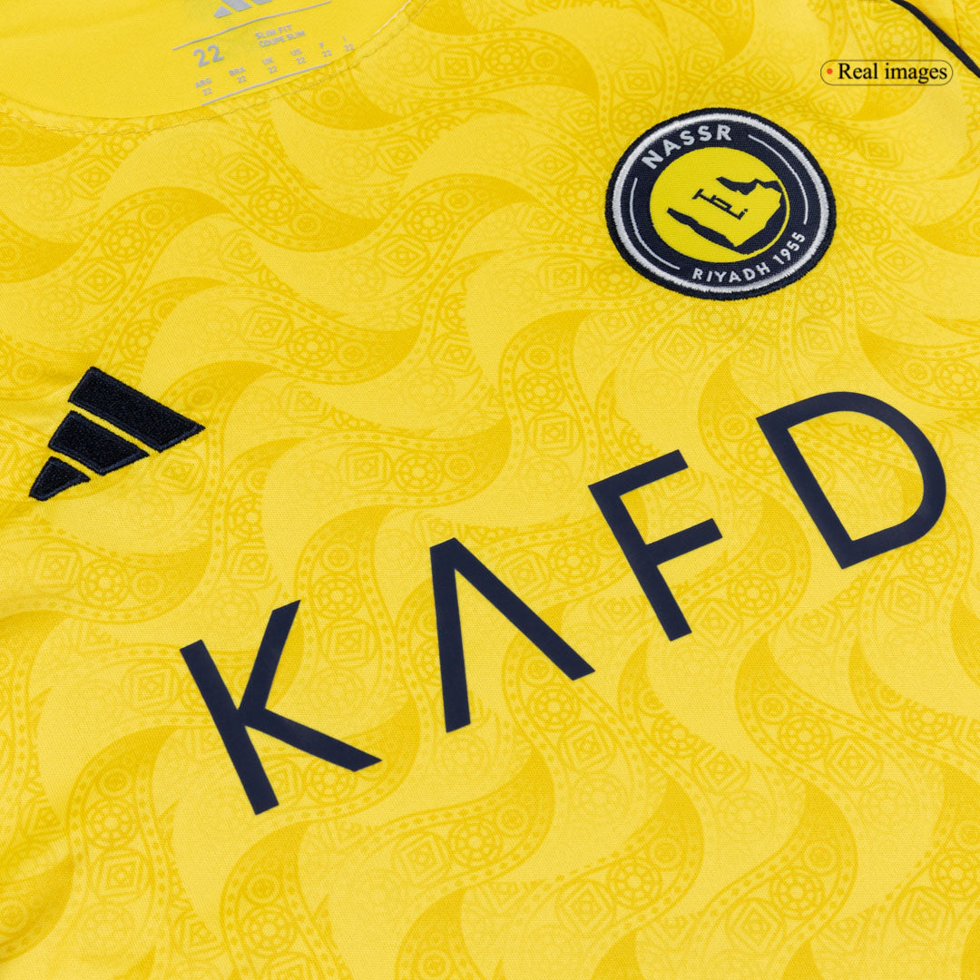 Al Nassr Tröja 2025/26 Hemma Gul Barn-9