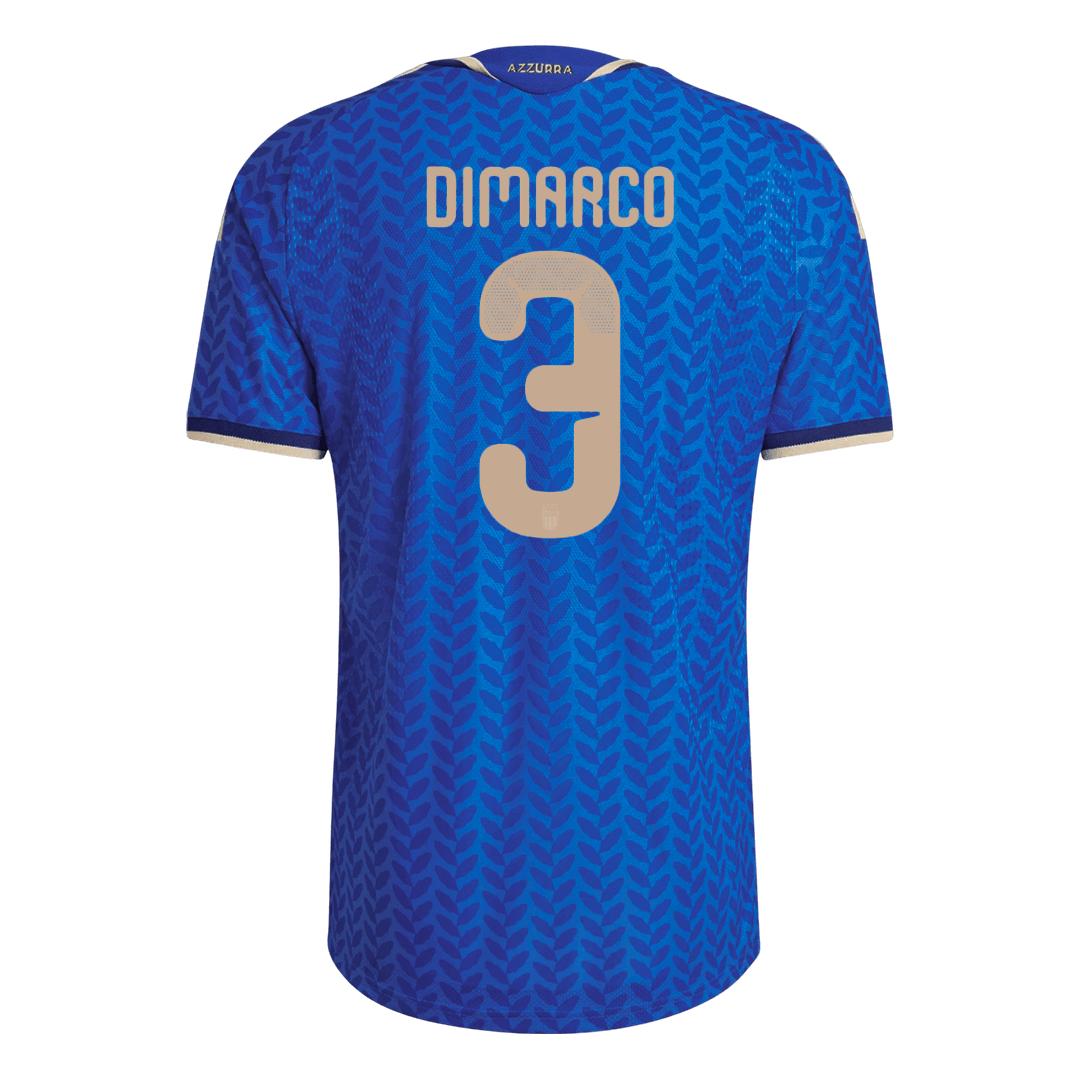 Italien Tröja DIMARCO #3 2026 Hemma Autentisk Blå