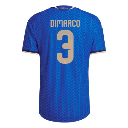 Italien Tröja DIMARCO #3 2026 Hemma Autentisk Blå-9