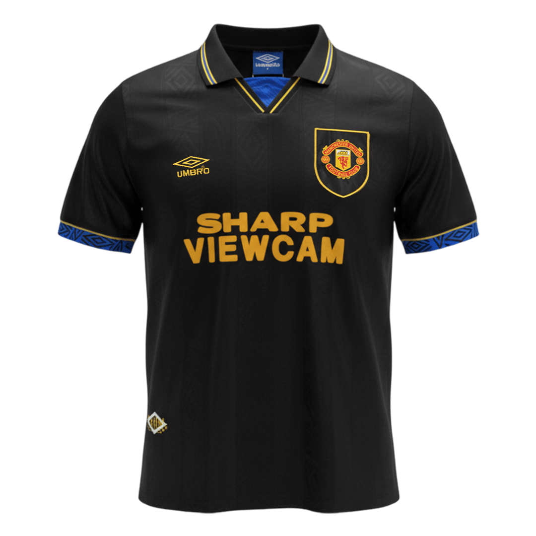 Manchester United Bortatröja 1993/94 Retro Tröja
 Svart