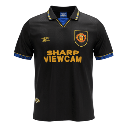 Manchester United Bortatröja 1993/94 Retro Tröja
 Svart