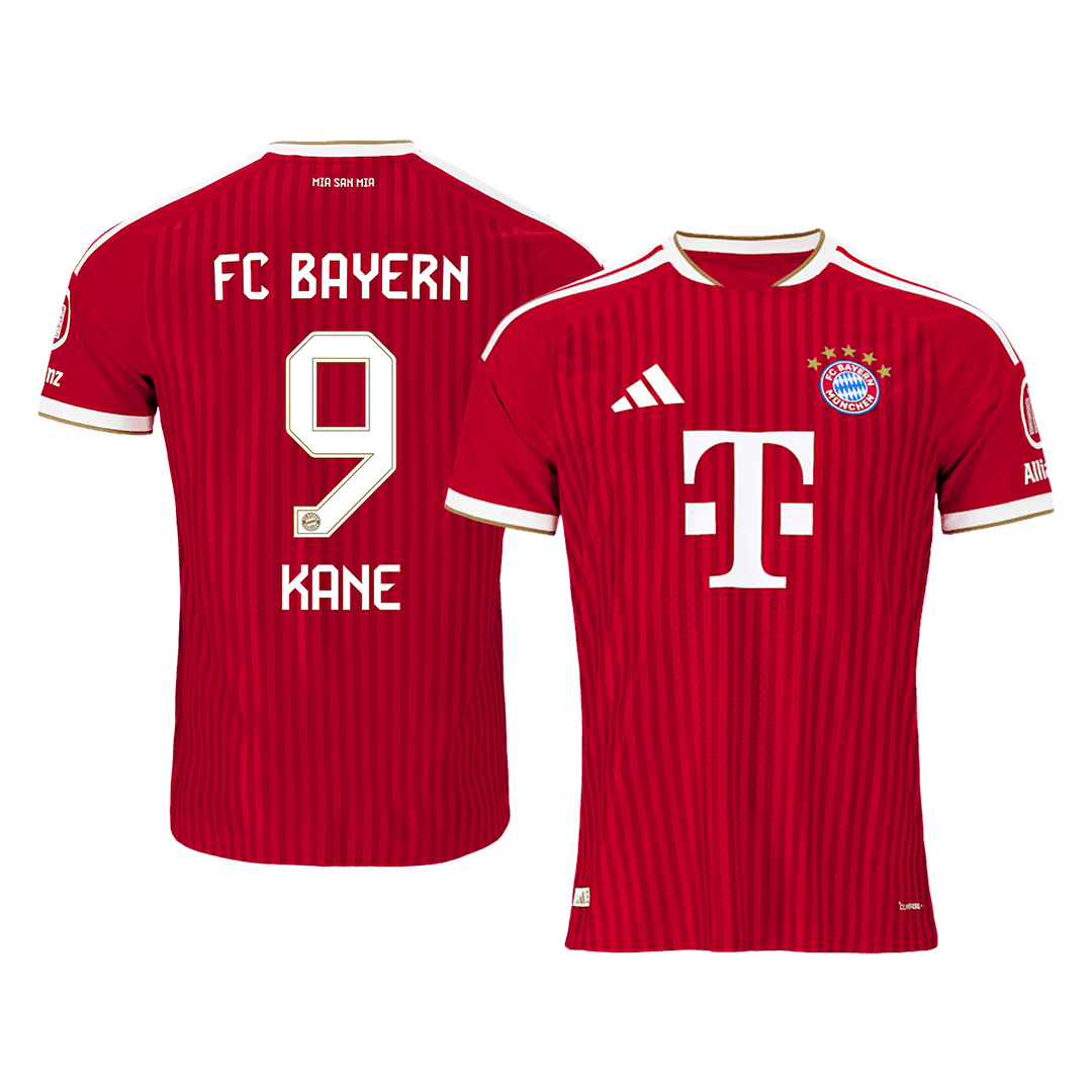 Bayern Munich Tröja KANE #9 2026/27 Hemma Autentisk Röd