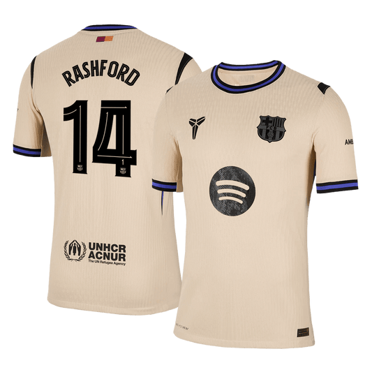 Barcelona Tröja RASHFORD #14 2025/26 Borta Gul - UCL