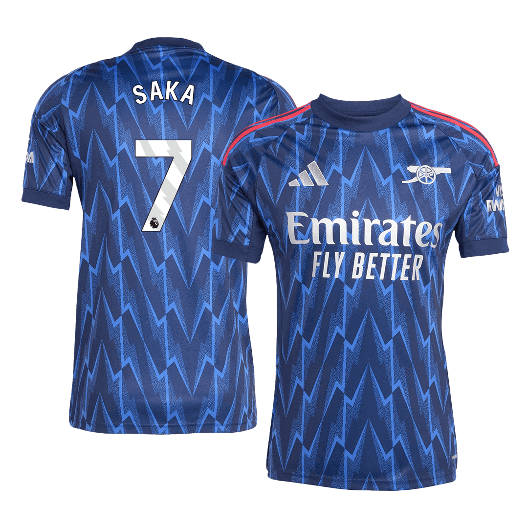 Arsenal Tröja SAKA #7 2025/26 Borta Blå
