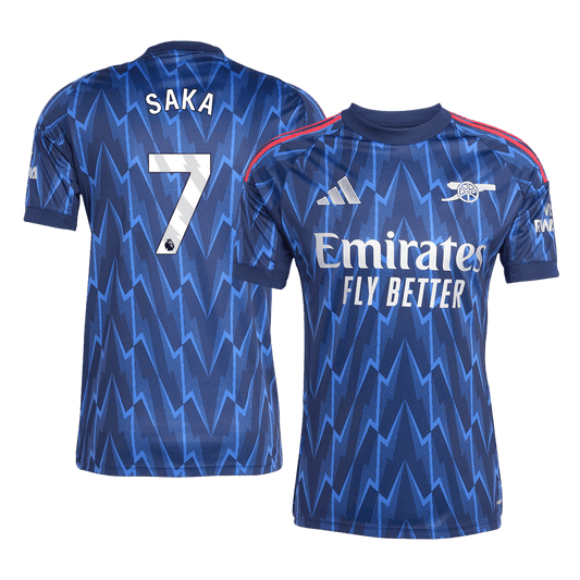 Arsenal Tröja SAKA #7 2025/26 Borta Blå