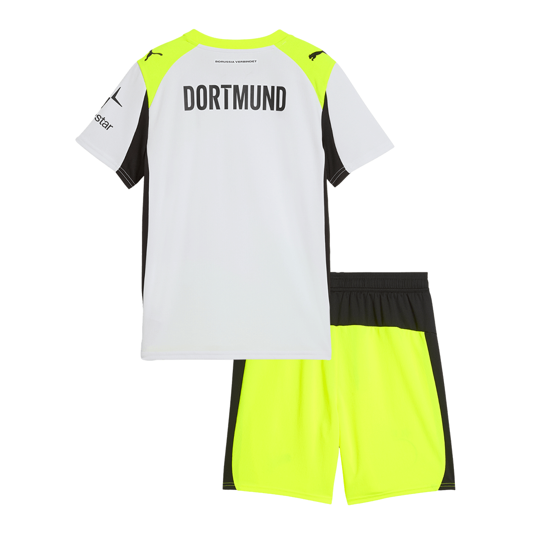 Borussia Dortmund Tröja 2025/26 Borta Grå Barn