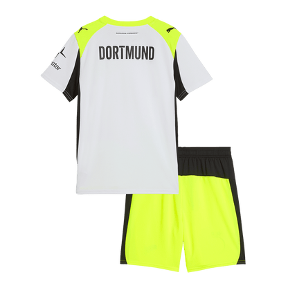 Borussia Dortmund Tröja 2025/26 Borta Grå Barn-14