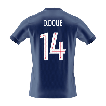 D.DOUÉ #14 PSG Tröja 2025/26 Hemma Premium Mörkblå-8