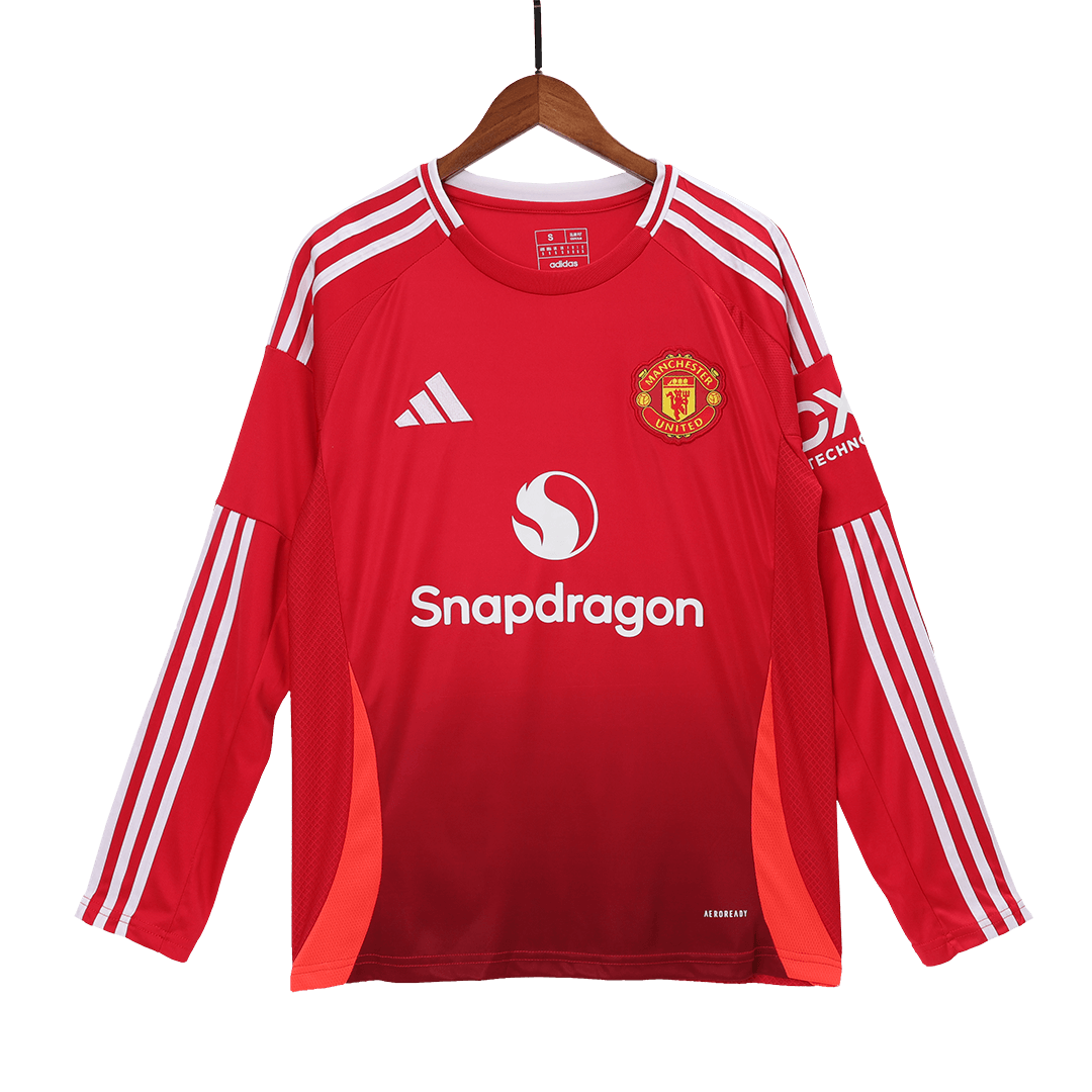 Manchester United Tröja 2024/25 Hemma Långärmad Röd