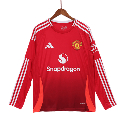 Manchester United Tröja 2024/25 Hemma Långärmad Röd-11