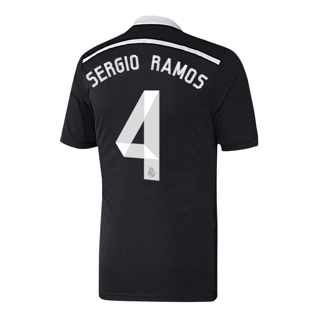 SERGIO RAMOS #4 Real Madrid Tredjetröja 2014/15 Retro Tröja
 Svart