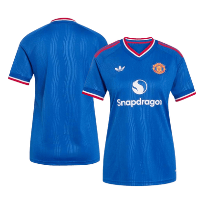 Manchester United Tröja 2026/27 Borta Blå Dam-2