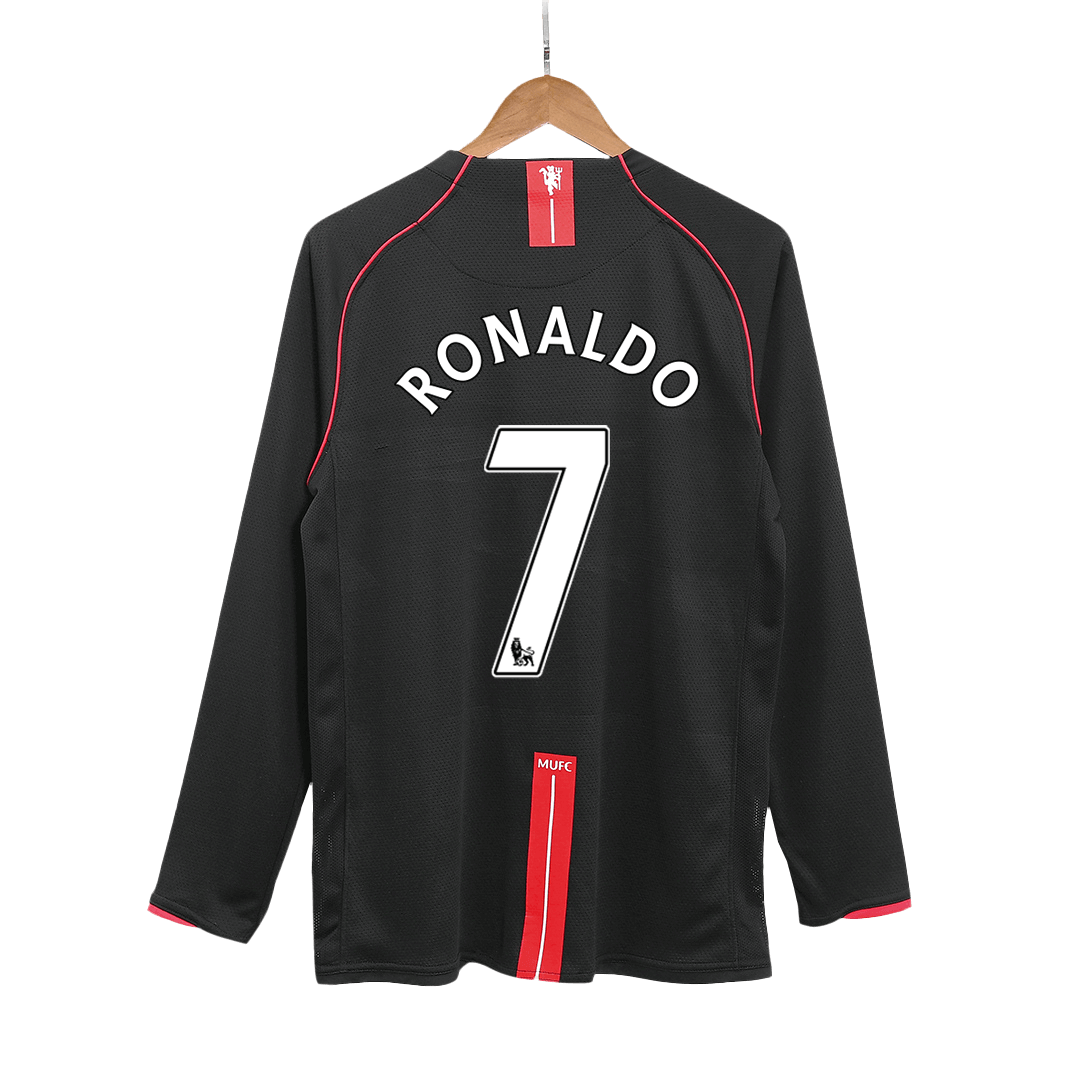RONALDO #7 Manchester United Bortatröja 2007/08 Retro Tröja
 Svart