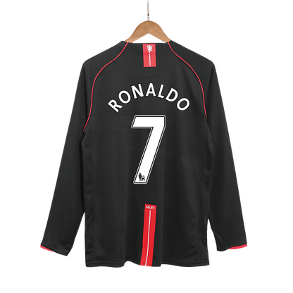 RONALDO #7 Manchester United Bortatröja 2007/08 Retro Tröja
 Svart